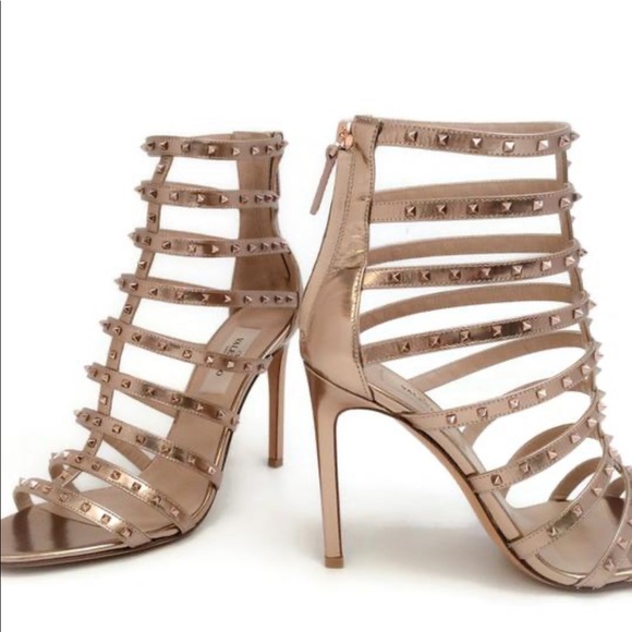 Valentino Rock Stud Cage Sandals - Picture 3 of 11